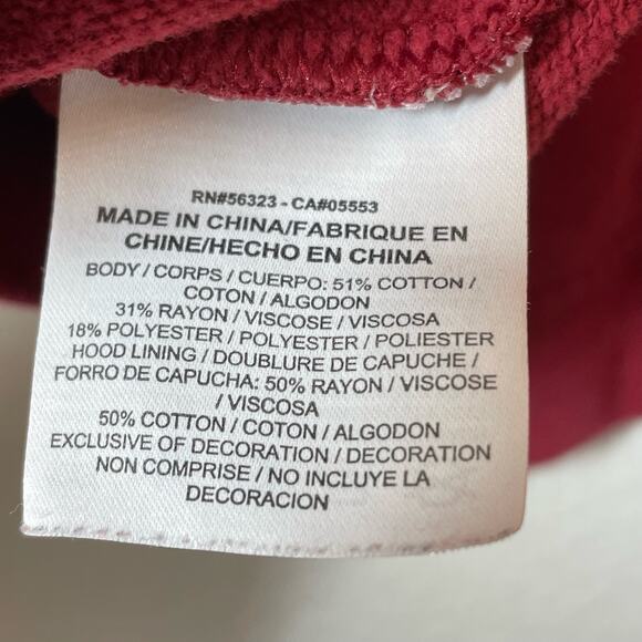 Nike WSU Washington State University Cougars Hoodie Womens Medium Red - Picture 6 of 7